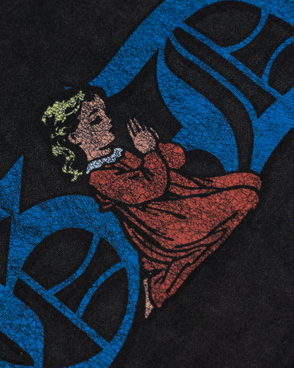 Prayer First Hoodie Washed Black