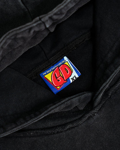 Prayer First Hoodie Washed Black