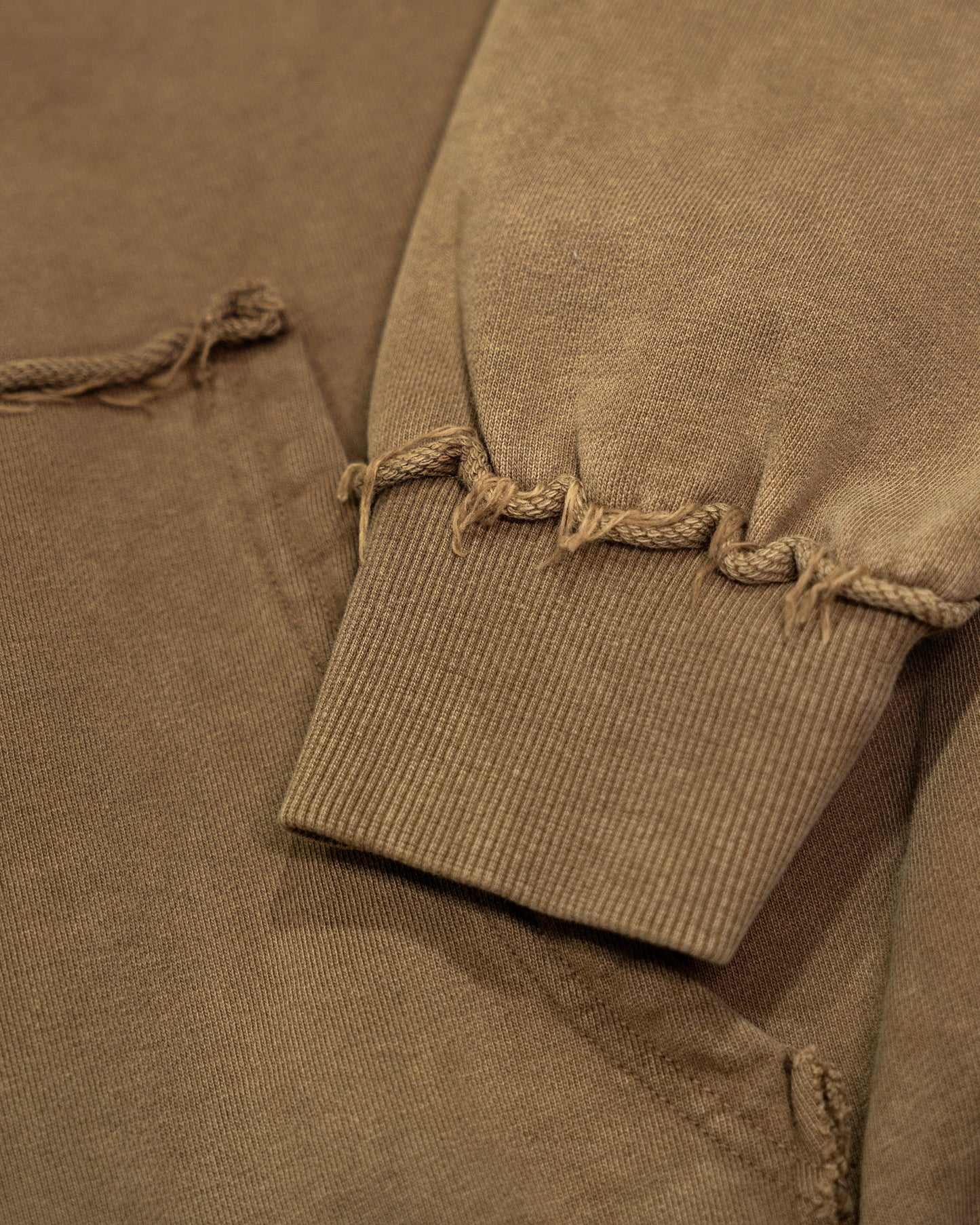 Prayer First Hoodie Washed Brown